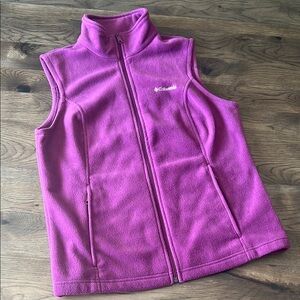 Columbia Women's Purple/Pink Fleece Vest Large